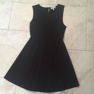 Black flare dress
